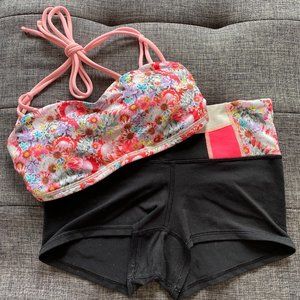 Lululemon Sports Bra and Reversible Boogie Shorts